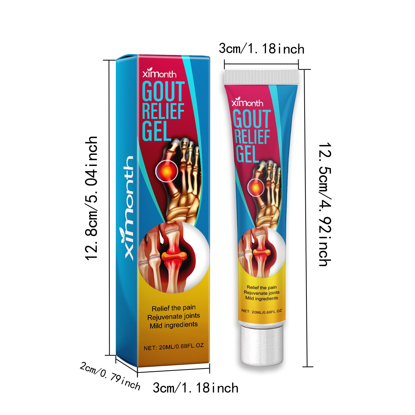 Foot Pain Care Gel Knee Muscles And Bones Ache