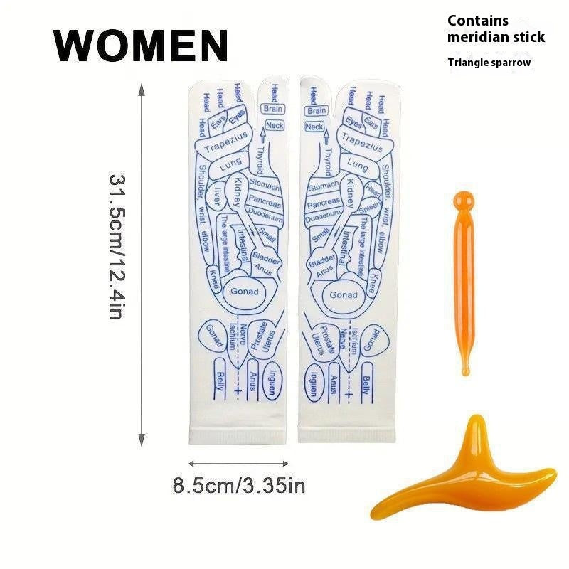 Massage Relieve Tired Feet Socks Acupressure Foot Massager Reflexology Socks Foot Point Sock Foot Point Tool Physiotherapy Sock