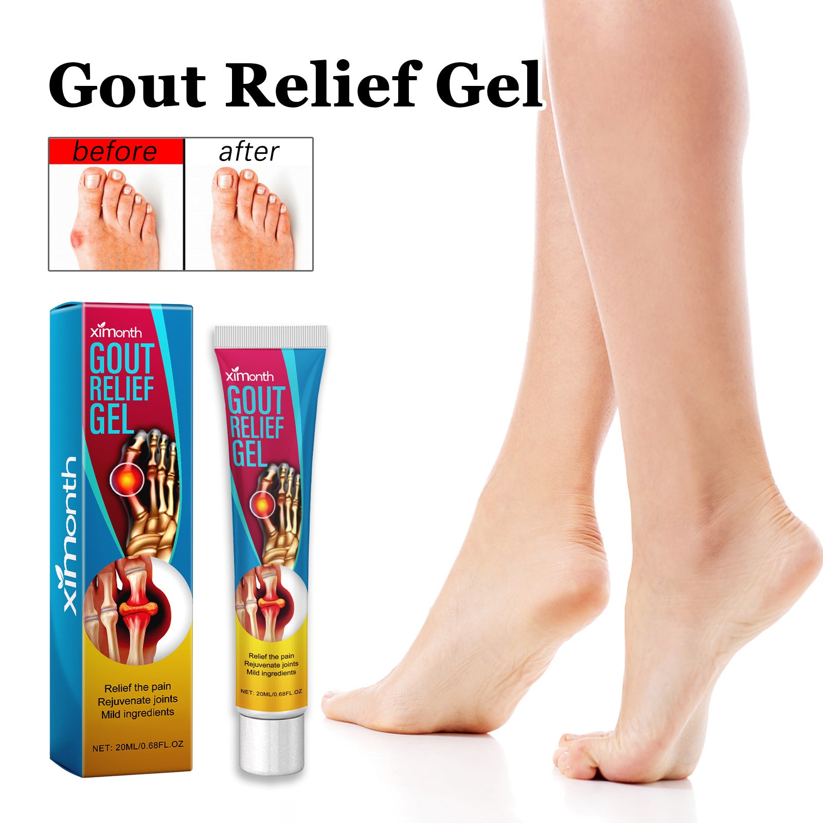 Foot Pain Care Gel Knee Muscles And Bones Ache